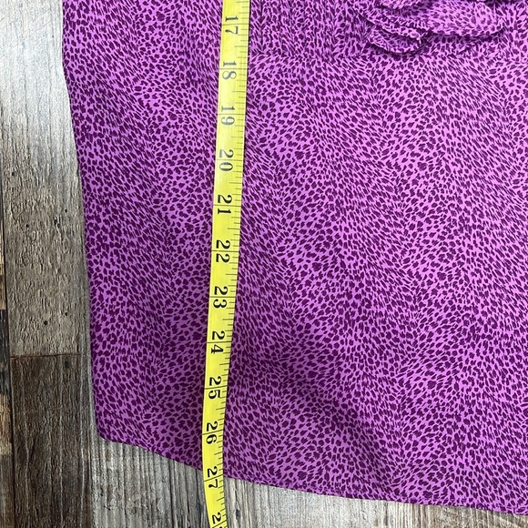 Banana Republic Purple Ruffle Sleeveless Top Ladies Size 6 - Picture 9 of 10